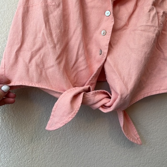 Forever 21 Cropped Bottom Up Blouse Pink size extra small - Picture 5 of 6
